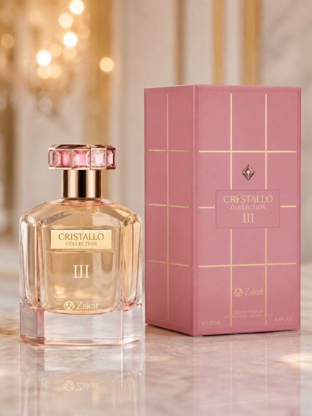 Crystallo Collection III Unisex Eau de parfum By Zakat 100 ML 3.4 FL Oz